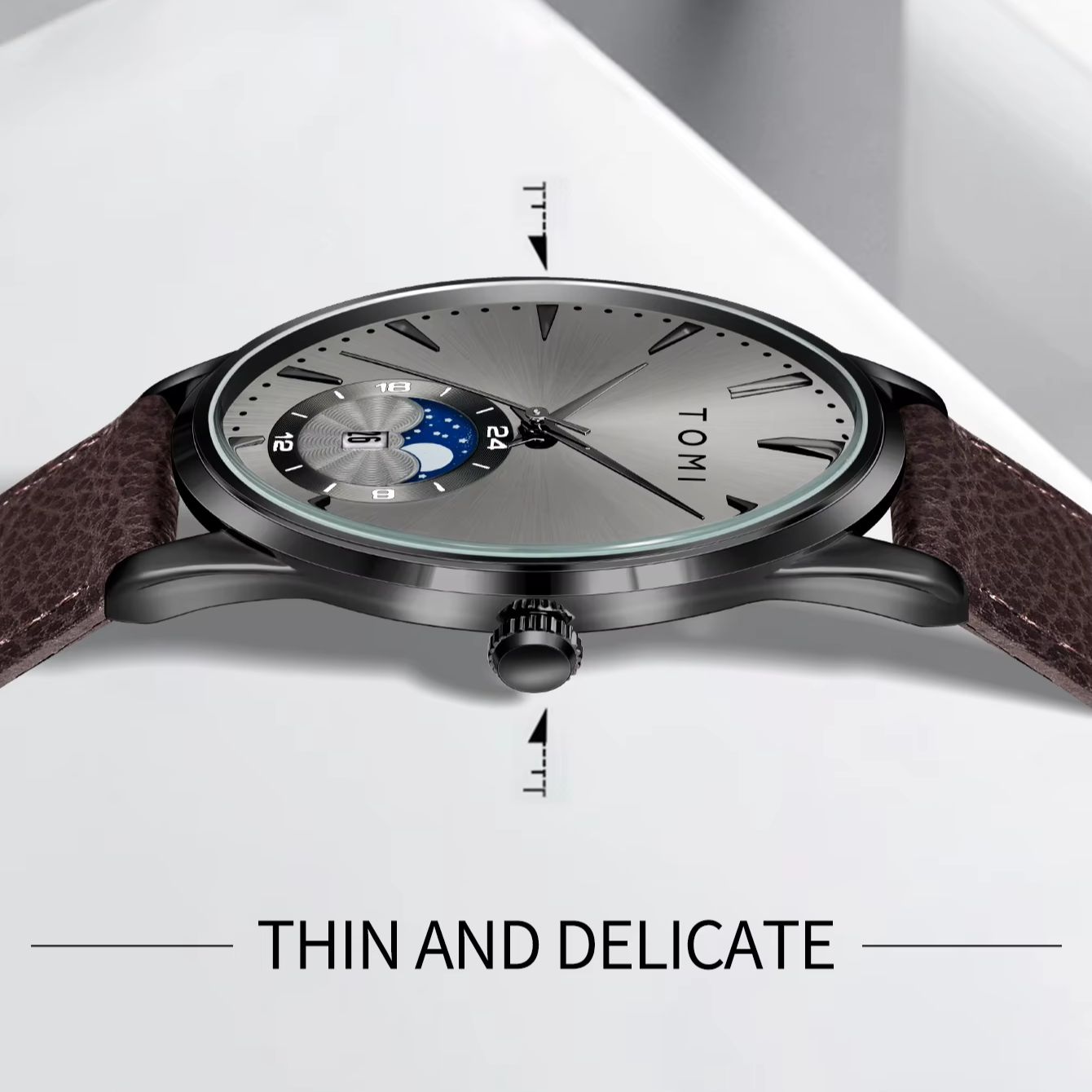 TOMI 2-delige herenhorloge cad - Luxury Gift Set recensie en prijs