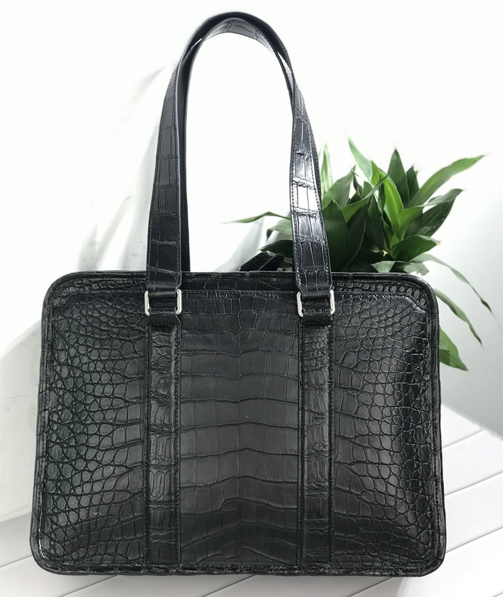Nieuwe laptoptas van krokodill - Leather Briefcase recensie en prijs