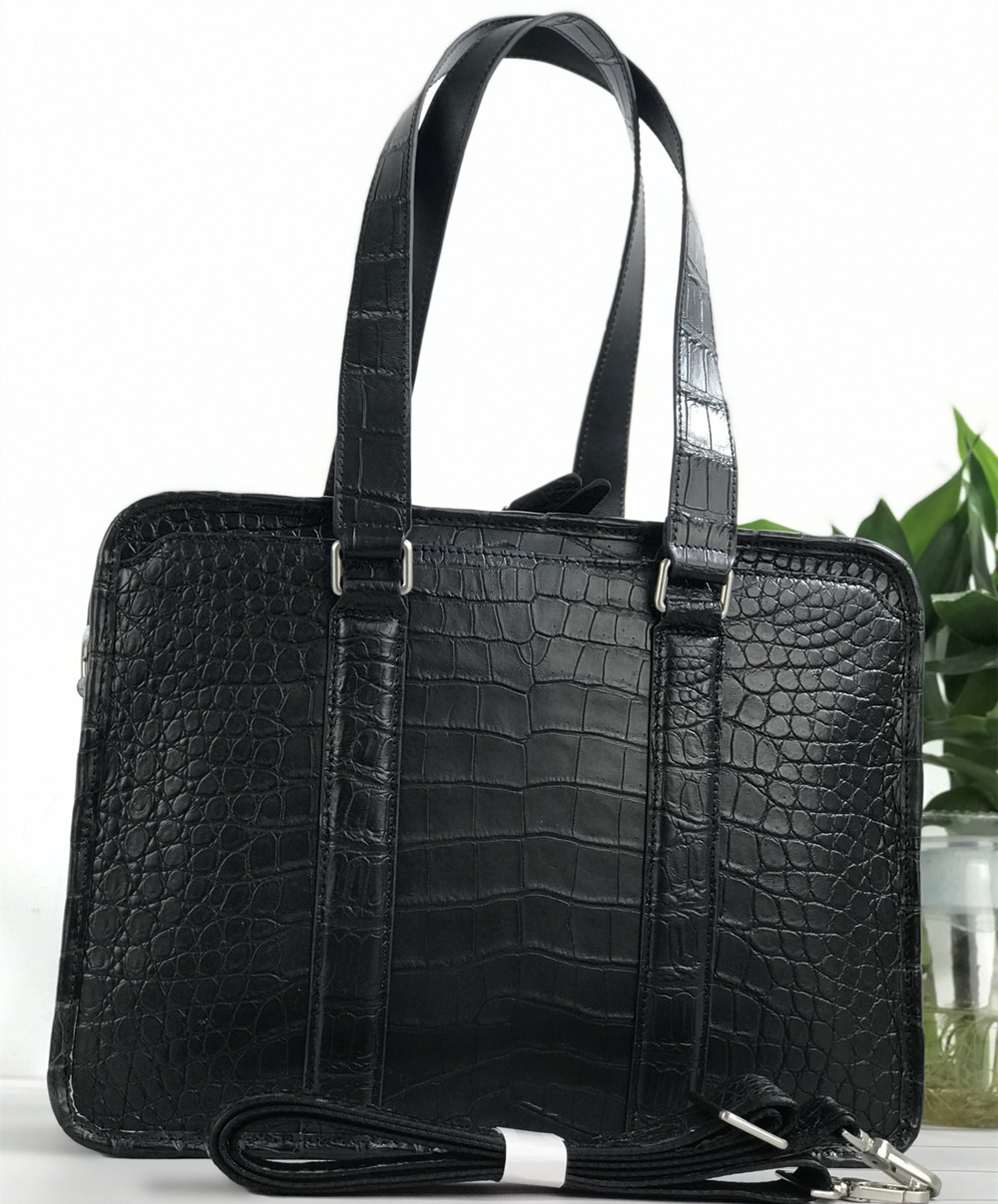 Nieuwe laptoptas van krokodill - Leather Briefcase recensie en prijs