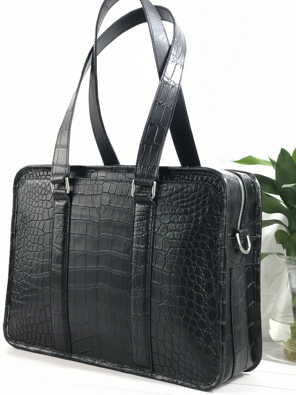 Nieuwe laptoptas van krokodill - Leather Briefcase recensie en prijs