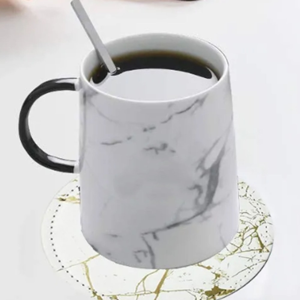 7-delige onderzetterset PU led - Marble Coaster Set recensie en prijs