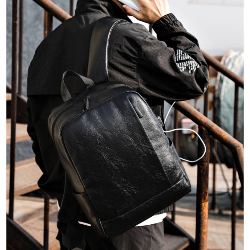 Heren modieuze rugzak PU leder - Leather Briefcase recensie en prijs