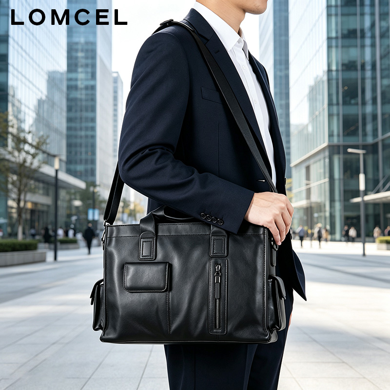 LOMCEL P116: een modieuze hand - Leather Briefcase recensie en prijs