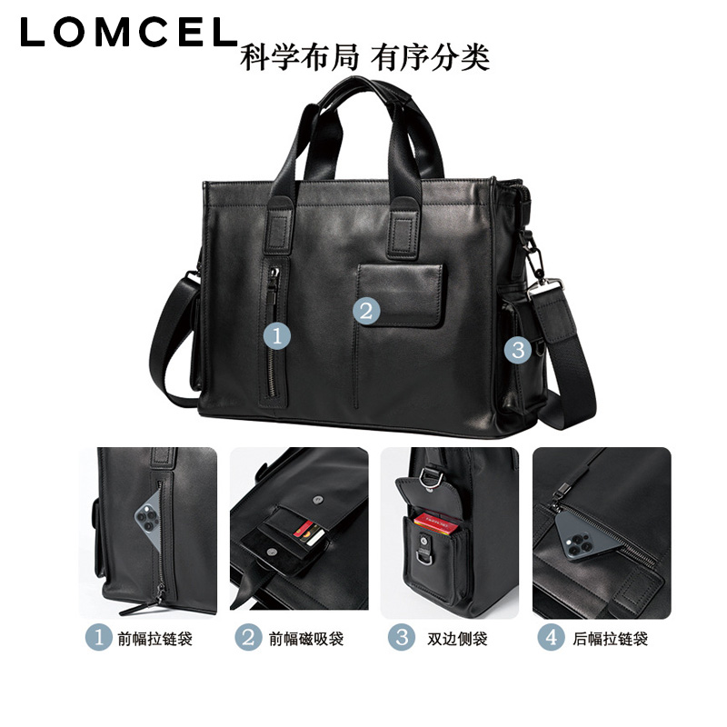 LOMCEL P116: een modieuze hand - Leather Briefcase recensie en prijs
