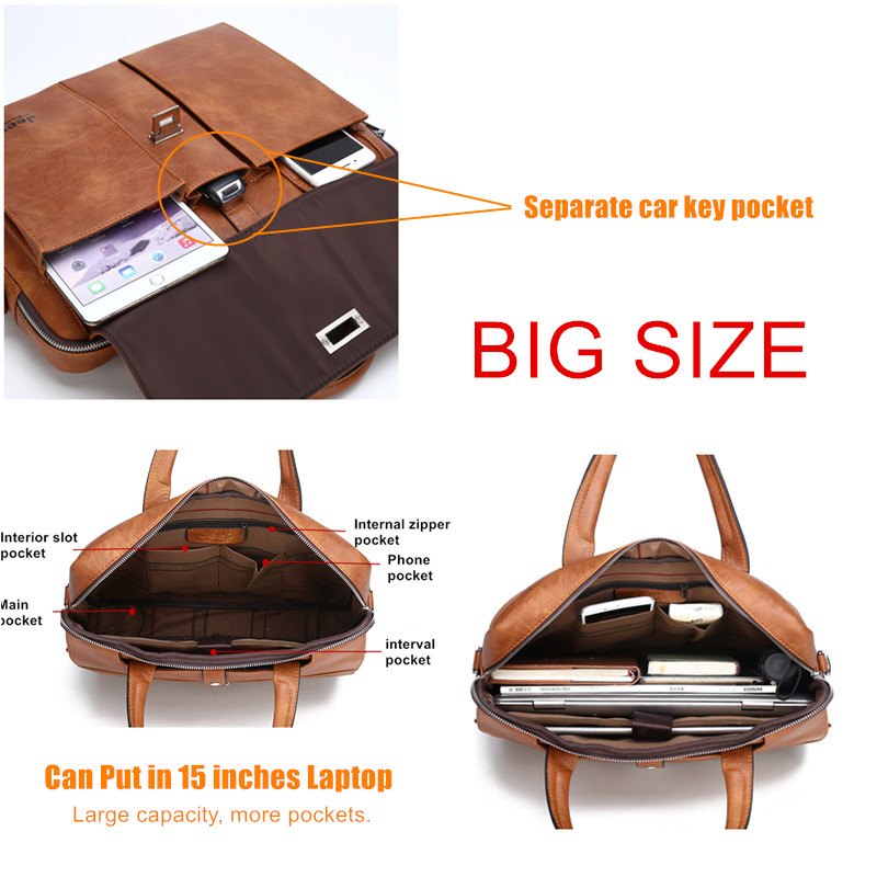 Jeep Buluo leren aktetas voor  - Leather Briefcase recensie en prijs