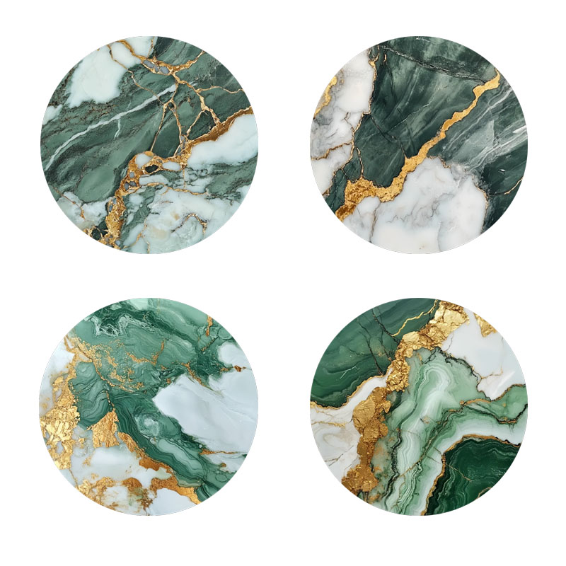 4 stuks marmeren onderzetters  - Marble Coaster Set recensie en prijs