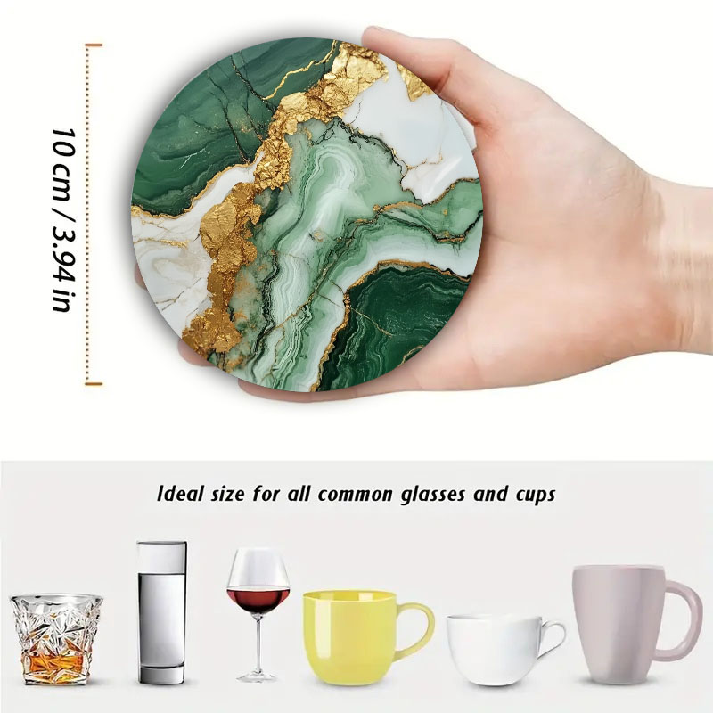 4 stuks marmeren onderzetters  - Marble Coaster Set recensie en prijs