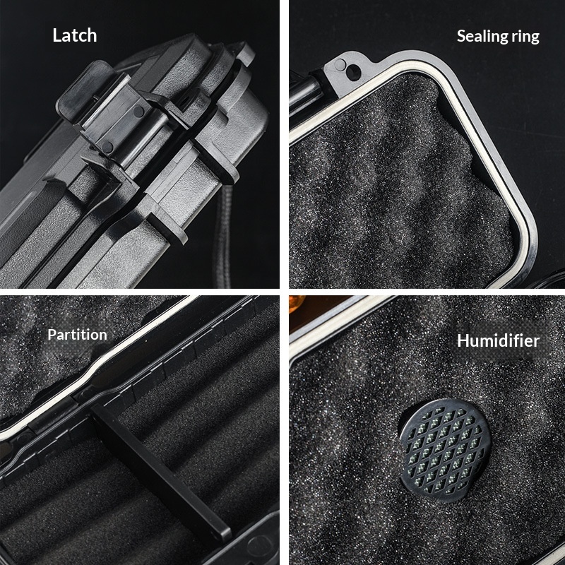 Draagbare sigarenhumidor met l - Premium Cigar Case recensie en prijs