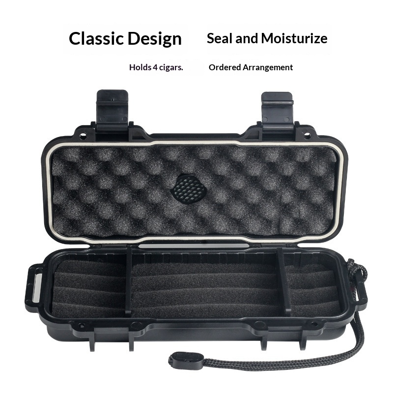 Draagbare sigarenhumidor met l - Premium Cigar Case recensie en prijs
