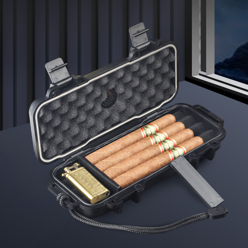 Draagbare sigarenhumidor met l - Premium Cigar Case recensie en prijs