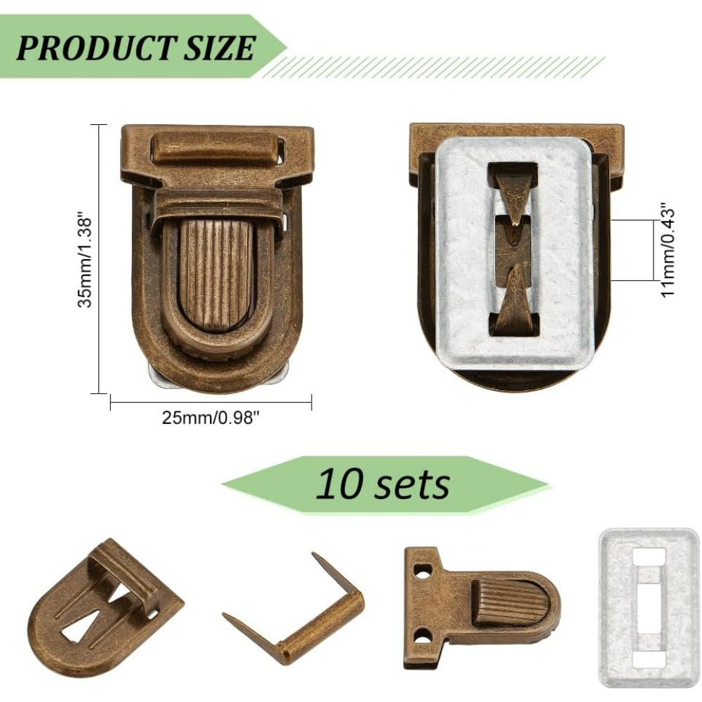 10 sets ijzeren portemonnee pu - Leather Briefcase recensie en prijs